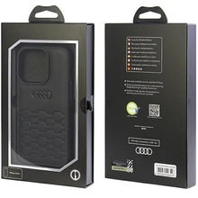Заредете изображение във визуализатора на галерията – Original Case AUDI hardcase GT Synthetic Leather AU-TPUPCIP15P-GT/D2-BK for Iphone 15 Pro black
