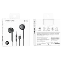 Заредете изображение във визуализатора на галерията – Borofone Earphones BM80 Magnificent with microphone Type C black
