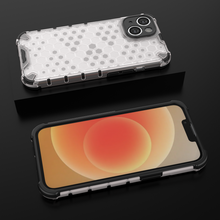Заредете изображение във визуализатора на галерията – Honeycomb case for iPhone 14 armored hybrid cover transparent
