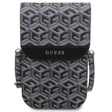 Заредете изображение във визуализатора на галерията – Original GUESS Handbag GCube Stripe GUWBHGCFSEK black
