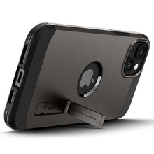 Заредете изображение във визуализатора на галерията – Spigen Tough Armor MagSafe case with stand for iPhone 15 - brown
