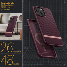 Заредете изображение във визуализатора на галерията – Caseology Parallax Mag case with MagSafe for iPhone 15 Pro - burgundy
