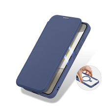 Заредете изображение във визуализатора на галерията – Dux Ducis Skin X Pro case with magnetic ring / stand for Samsung S24 - blue
