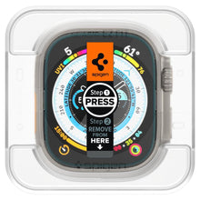 Заредете изображение във визуализатора на галерията – TEMPERED GLASS Spigen GLAS.TR "EZ FIT" 2-PACK Apple Watch ULTRA (49 MM) CLEAR
