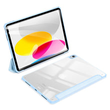 Заредете изображение във визуализатора на галерията – Dux Ducis Copa case for iPad 10.9'' 2022 (10 gen.) smart cover stand blue
