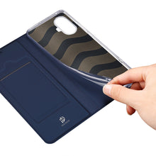Заредете изображение във визуализатора на галерията – Dux Ducis Skin Pro case for Realme 10 Pro+ flip cover card wallet stand blue
