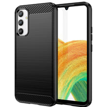 Заредете изображение във визуализатора на галерията – Carbon Case for Samsung Galaxy A34 5G flexible silicone carbon cover black
