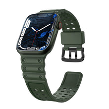 Заредете изображение във визуализатора на галерията – Strap Triple Protection strap for Apple Watch SE, 8, 7, 6, 5, 4, 3, 2, 1 (41, 40, 38 mm) band bracelet green
