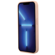 Заредете изображение във визуализатора на галерията – Original Case GUESS Croco Triangle Metal Logo hardcase GUHCP15LPCRTHCP for Iphone 15 Pro pink
