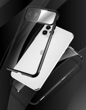 Заредете изображение във визуализатора на галерията – Wozinsky Magnetic Cam Slider Case Full Body Cover built-in front glass lens rotector for Huawei P40 black
