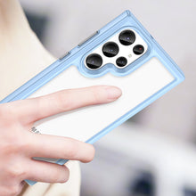 Заредете изображение във визуализатора на галерията – Outer Space Case for Samsung Galaxy S23 Ultra cover with a flexible frame blue
