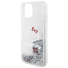 Заредете изображение във визуализатора на галерията – Original Case HELLO KITTY hardcase Liquid Glitter Charms
 Kitty Head HKHCP15SLIKHET for Iphone 15 silver
