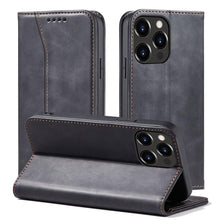 Заредете изображение във визуализатора на галерията – Magnet Fancy Case case for iPhone 14 Pro Max flip cover wallet stand black

