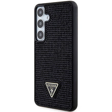 Заредете изображение във визуализатора на галерията – Guess Rhinestone Triangle case for Samsung Galaxy S24+ - black
