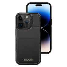 Заредете изображение във визуализатора на галерията – 3in1 Wallet Case with Stand for iPhone 15 Pro Max MagSafe RFID Blocker Dux Ducis Rafi Mag - Black
