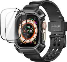Заредете изображение във визуализатора на галерията – Supcase UNICORN BEETLE PRO &amp; TEMPERED GLASS Apple Watch ULTRA (49MM) BLACK

