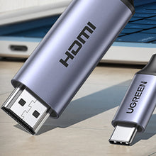 Заредете изображение във визуализатора на галерията – USB C - HDMI 2.1 8K 60Hz Cable 1.5m Ugreen CM565 - Gray
