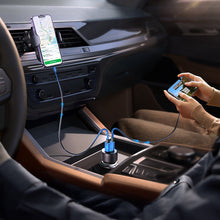 Заредете изображение във визуализатора на галерията – Car charger 2x USB C 70W with LED display Joyroom JR-CCD02 | black
