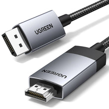 Заредете изображение във визуализатора на галерията – Ugreen DP119 DisplayPort to HDMI 4K 60Hz Cable 2m - Gray
