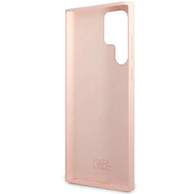 Заредете изображение във визуализатора на галерията – Karl Lagerfeld KLHCS23LSNCHBCP S23 Ultra S918 hardcase pink/pink Silicone Choupette

