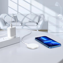 Заредете изображение във визуализатора на галерията – MagSafe Choetech T603-F inductive charger with holder - white
