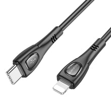 Заредете изображение във визуализатора на галерията – Borofone Cable BX98 Superior - Type C to Lightning - PD 27W 1 metre black
