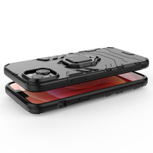 Заредете изображение във визуализатора на галерията – Ring Armor case for iPhone 14 Plus armored cover magnetic holder ring black
