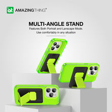 Заредете изображение във визуализатора на галерията – Amazing Thing Titan Pro Neon Mag Wallet Case IP156.1PTWGN for Iphone 15 Pro green with stand
