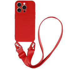 Заредете изображение във визуализатора на галерията – Strap Silicone Case for Iphone 14 Pro Max design 2 red
