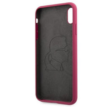 Заредете изображение във визуализатора на галерията – Karl Lagerfeld KLHCPXSLFKFU iPhone X/Xs hardcase fuksja/fushia Silicone Ikonik
