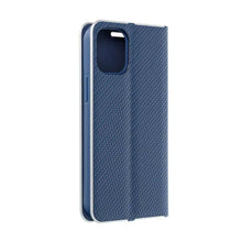 Заредете изображение във визуализатора на галерията – Forcell Luna carbon калъф тип книга - iphone 14 pro ( 6.1 ) син - TopMag
