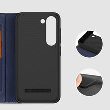 Заредете изображение във визуализатора на галерията – Dux Ducis Skin X2 case Samsung Galaxy S23+ flip case wallet stand blue

