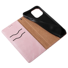 Заредете изображение във визуализатора на галерията – Magnet Strap Case Case for iPhone 14 Pro Flip Wallet Mini Lanyard Stand Pink
