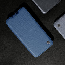 Заредете изображение във визуализатора на галерията – Nillkin Qin Cloth Pro Case for Samsung Galaxy S23+ Flip Cover Camera Cover Gray
