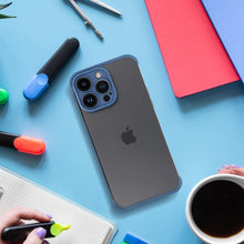 Заредете изображение във визуализатора на галерията – MINI BUMPERS with camera island protection Case for IPHONE 15 blue
