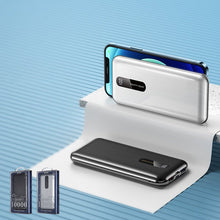 Заредете изображение във визуализатора на галерията – Remax Mussie powerbank 10000mAh 22.5W Power Delivery Quick Charge 2x USB / 1x USB Type C black (RPP-111 Black)
