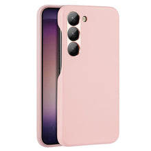 Заредете изображение във визуализатора на галерията – Dux Ducis Grit case for Samsung Galaxy S23+ elegant cover made of artificial leather MagSafe pink
