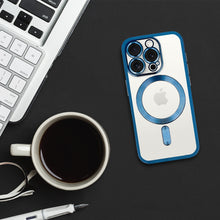 Заредете изображение във визуализатора на галерията – Metallic Magsafe Case for Samsung Galaxy S24 Blue
