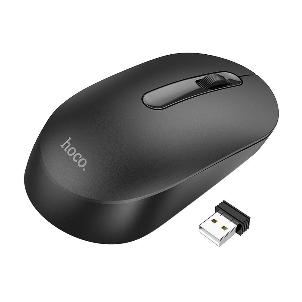 Hoco wireless mouse platinium 2,4g gm14 black