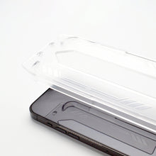 Заредете изображение във визуализатора на галерията – 9H tempered glass with mounting frame for iPhone 14 Wozinsky Premium Glass - black
