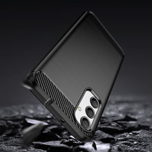 Заредете изображение във визуализатора на галерията – Carbon Case for Samsung Galaxy A24 4G flexible silicone carbon cover black
