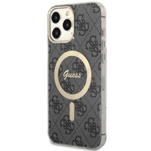 Заредете изображение във визуализатора на галерията – Original Case GUESS hardcase 4G MagSafe GUHMP13XH4STK for Iphone 13 Pro Max black
