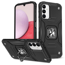 Заредете изображение във визуализатора на галерията – Wozinsky Ring Armor case for Samsung Galaxy A14 armored cover magnetic holder ring black
