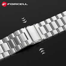 Заредете изображение във визуализатора на галерията – FORCELL F-DESIGN FA10 strap for Apple Watch 38/40/41mm silver
