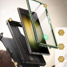 Заредете изображение във визуализатора на галерията – Unicorn Beetle Pro Supcase Supcase for Samsung Galaxy S24 Ultra - green
