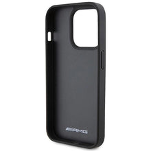 Заредете изображение във визуализатора на галерията – AMG Leather Debossed Lines case for iPhone 15 Pro Max - black
