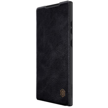 Заредете изображение във визуализатора на галерията – Nillkin Qin Leather Pro Case for Samsung Galaxy S23 Ultra Cover with Flip Camera Cover Black
