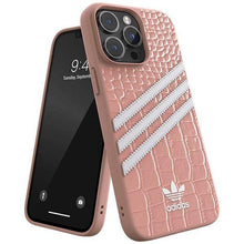 Заредете изображение във визуализатора на галерията – Adidas OR Samba Alligator iPhone 14 Pro Max 6.7" pink-white/mauve-white 50202
