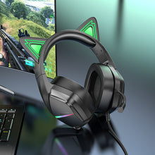Заредете изображение във визуализатора на галерията – Borofone Headphones BO106 Cute Car Ear bluetooth gaming elf cat

