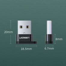 Заредете изображение във визуализатора на галерията – USB C (female) - USB (male) adapter Ugreen US280 - black
